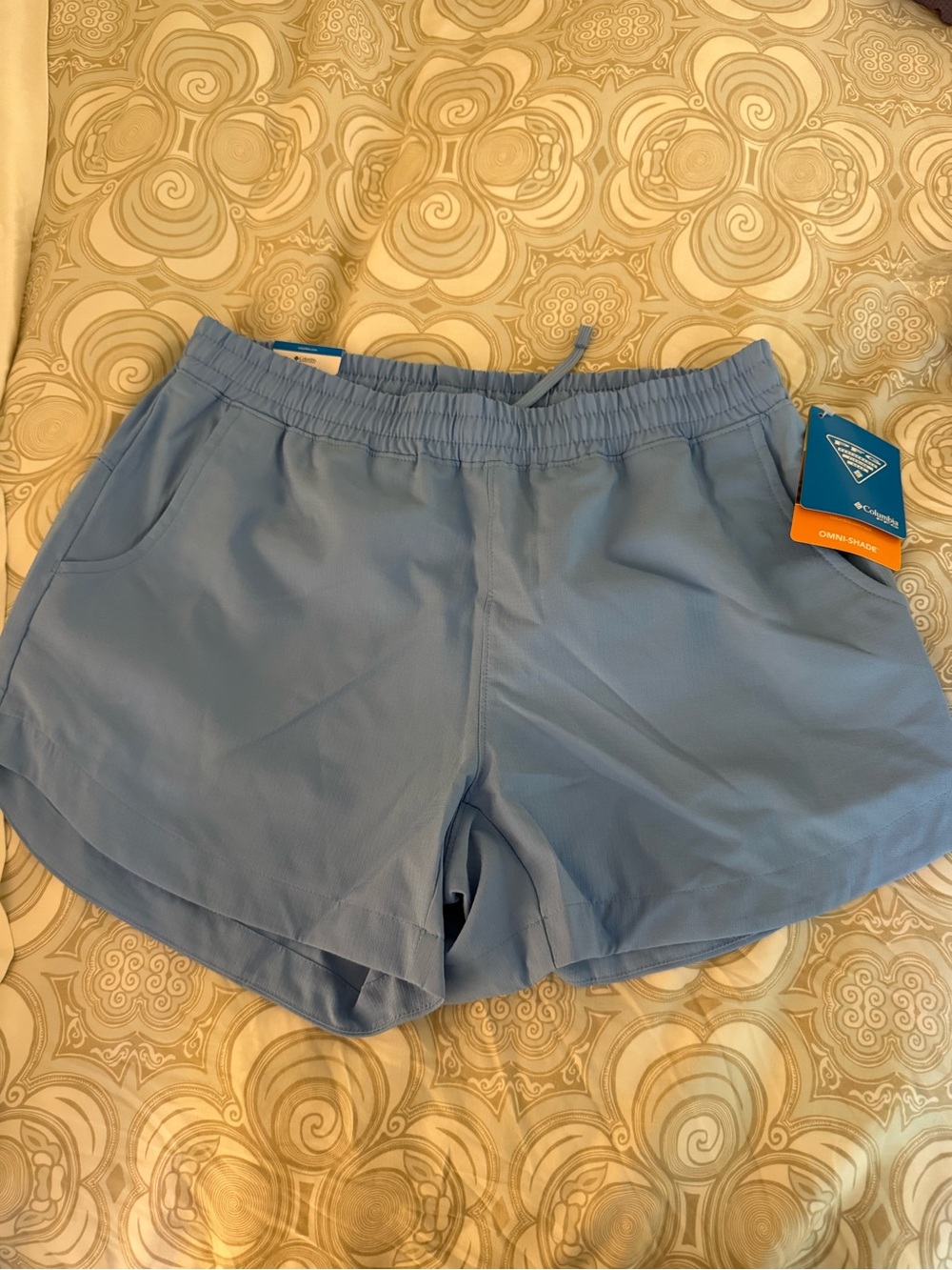 Columbia tamiami pull on shorts Women's Light Blue Athletic Shorts